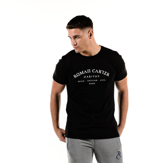 Roman Carter Mens Classic Habitus T-Shirt Black